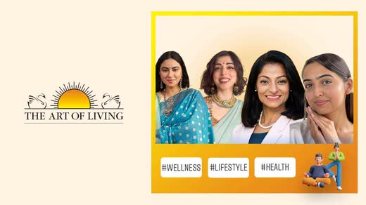 The Art of Living campaign card: the logo beside four wellness creators, tagged #Wellness #Lifestyle #Health